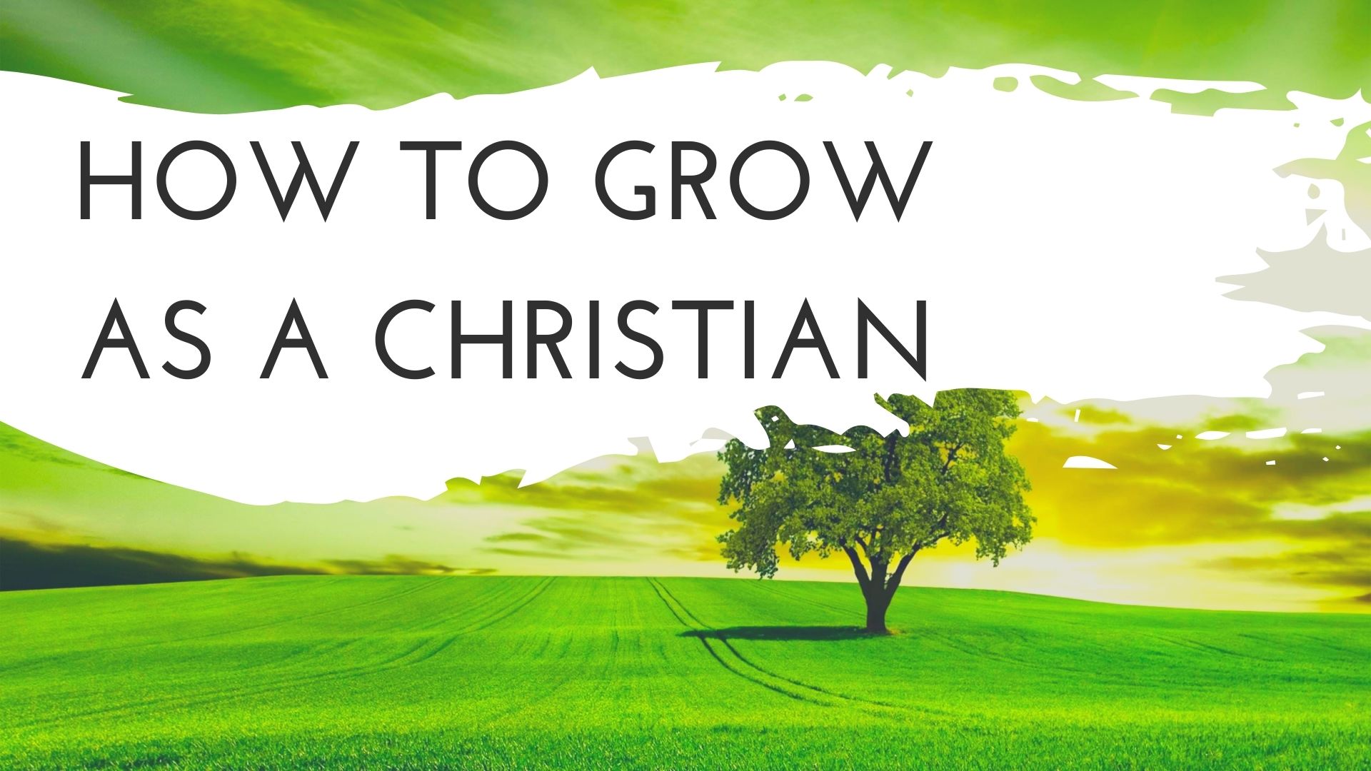 How to Grow as a Christian